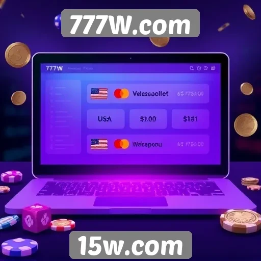 Métodos de pagamento disponíveis no 777W.com
